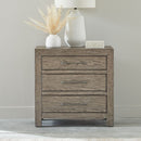 Liberty Furniture Skyview Lodge Nightstand with Charging Station in Cobblestone