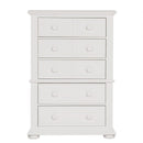 Summer House 5 Drawer Chest in Oyster White image