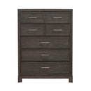 Modern Edge 5 Drawer Chest in Caffe image