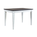 Allyson Park Pedestal Counter Height Leg Table in Wirebrushed White image