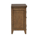 Carolina Park 2 Door Bedside Chest w/ Charging Station
