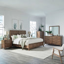Shaker Lakes King Panel Bed, Dresser & Mirror, Chest, Night Stand image