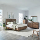 Shaker Lakes Queen Panel Bed, Dresser & Mirror, Chest image