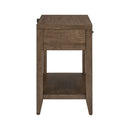 Shaker Lakes Open Nightstand w/ Charging Station