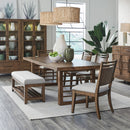 Shaker Lakes Opt 6 Piece Double Pedestal Table Set image