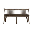Midland Falls Spindle Back Bench in Rustic Brown image