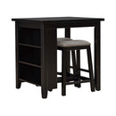 Brook Creek 3 Piece Counter Set - Black
