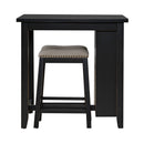 Brook Creek 3 Piece Counter Set - Black