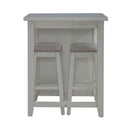 Brook Creek 3 Piece Counter Set - White