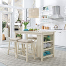 Brook Creek 5 Piece Counter Set in White image