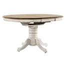 Carolina Crossing Pedestal Table Set- White image