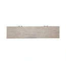 Kinsley 4 Door Accent Cabinet in Washed Taupe & Silver Champagne EST SHIP TIME APPX 4 WEEKS image