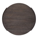Modern View Round End Table in Gray