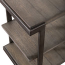 Modern View Tiered End Table in Gray