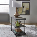 Modern View Tiered End Table in Gray image