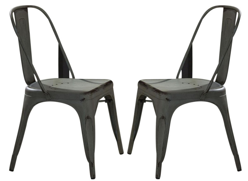Liberty Furniture Vintage Dining Series Bow Back Dining Side Chair in Green (Set of 2) image