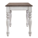 Ocean Isle Bench (RTA) in Antique White with Weathered Pine image