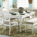 Summer House Rectangular Leg Table in Oyster White image