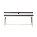 Allyson Park Console Bar Table in Wirebrushed White image