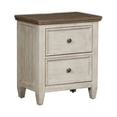 Heartland 2 Drawer Nightstand w/ Charging Station in Antique White image
