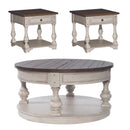 Morgan Creek Opt 3 Piece Set (1-Cocktail 2-End Tables) image