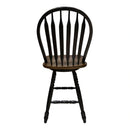 Carolina Crossing Windsor Swivel Counter Chair - Black image