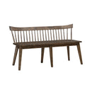 Midland Falls Spindle Back Bench in Rustic Brown image