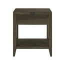 Shaker Lakes Open Nightstand w/ Charging Station image