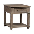 Parkland Falls End Table in Weathered Taupe image
