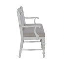 River Place Panel Back Bench in Riverstone White & Tobacco image