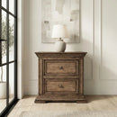 Big Valley 2 Drawer Night Stand w/ Charging Station image