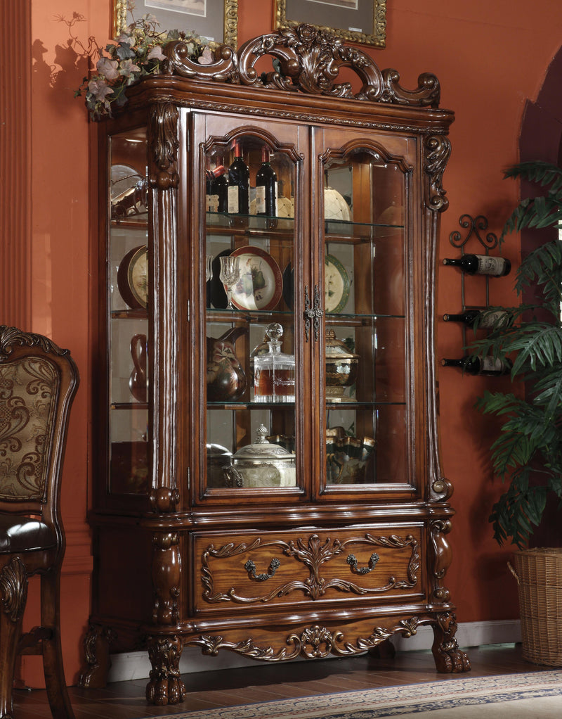 Dresden Cherry Oak Curio Cabinet image