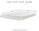 Chime 8 Inch Memory Foam Mattress in a Box