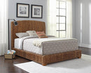 Laughton Hand-Woven Banana Leaf California King, E.King, & Queen Bed Amber