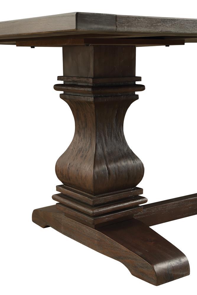 Parkins Traditional Rustic Espresso Dining Table