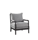 Blanchett Cushion Back Accent Chair Grey and Black