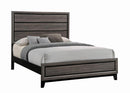 Watson Eastern King & Queen Bed Grey Oak and Black