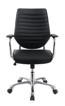 Chase High Back Office Chair Black and Chrome