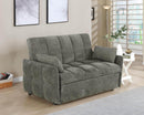 Cotswold Tufted Cushion Sleeper Sofa Bed Light Grey & Dark Grey