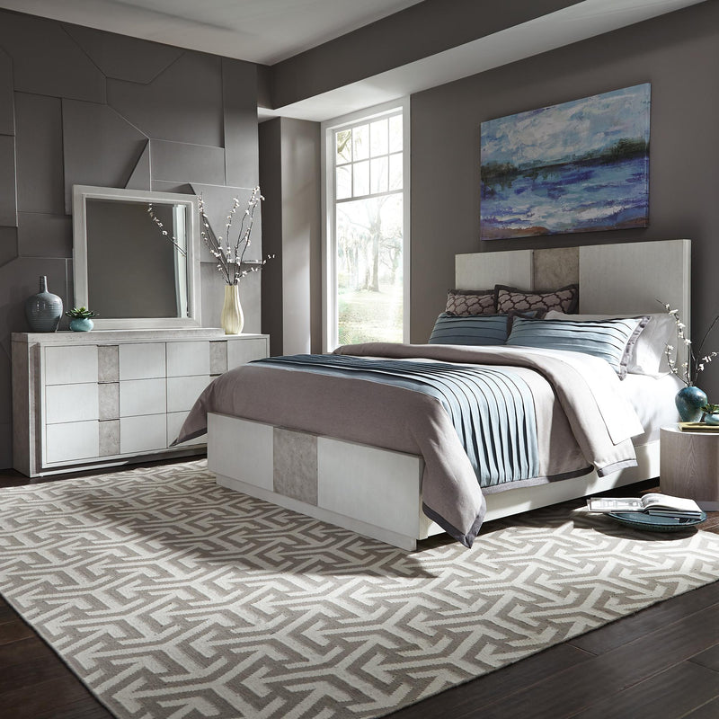 Mirage King Storage Bed, Dresser & Mirror image