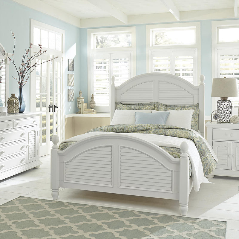 Summer House I Queen Poster Bed, Dresser & Mirror, Chest, Night Stand image