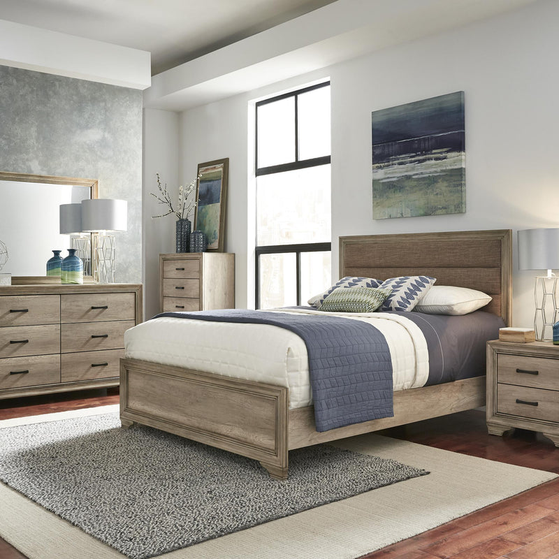 Sun Valley Queen Uph Bed, Dresser & Mirror, Chest, Night Stand image