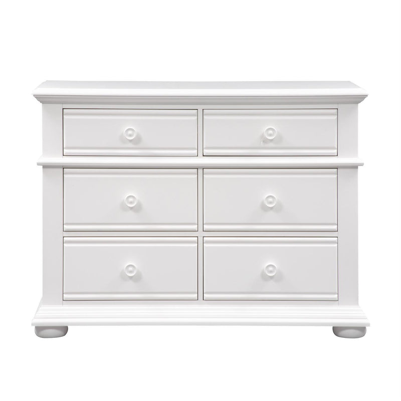 Liberty Furniture Summer House 6 Drawer Dresser in Oyster White image