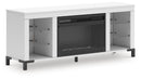 Brollevi 60" TV Stand with Electric Fireplace