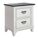 Allyson Park 2 Drawer Nightstand with Charging Station in White image