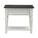 Allyson Park Drawer End Table in Wirebrushed White image