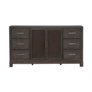 Modern Edge 2 Door 6 Drawer Dresser in Caffe image