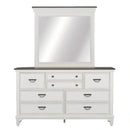 Allyson Park King California Panel Bed, Dresser & Mirror image