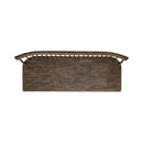 Midland Falls Spindle Back Bench in Rustic Brown image