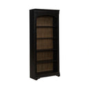 Meritage 2pc Bunching Bookcase in Aged Charcoal w/ Rub Thru/Caramel image